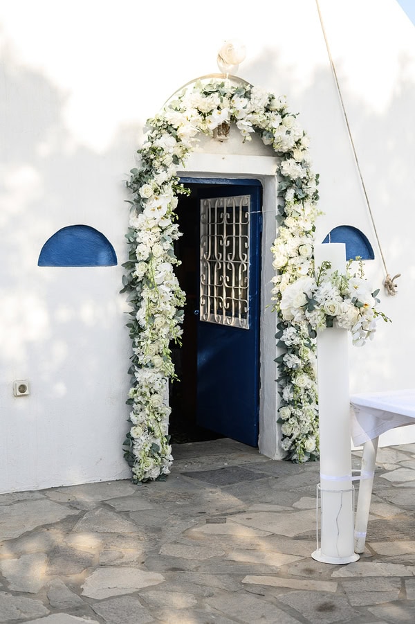 Dreamy Wedding Naxos Stunning All White Decoration