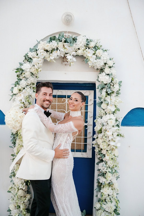 Dreamy Wedding Naxos Stunning All White Decoration