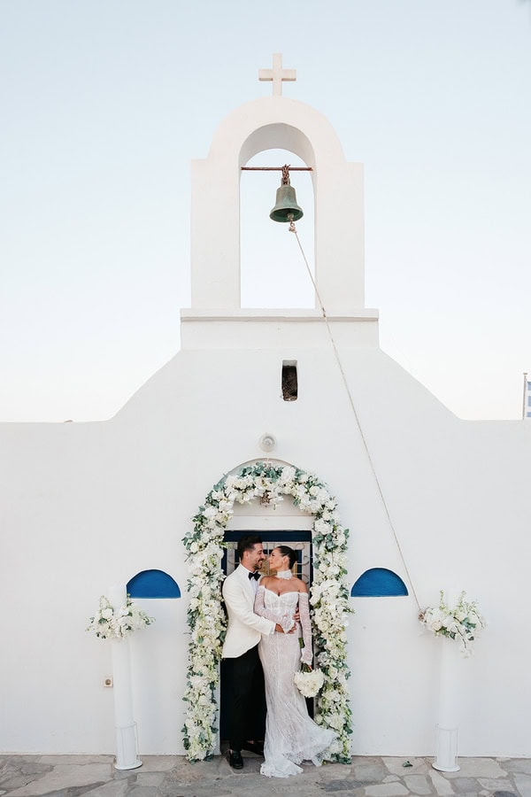 Dreamy Wedding Naxos Stunning All White Decoration