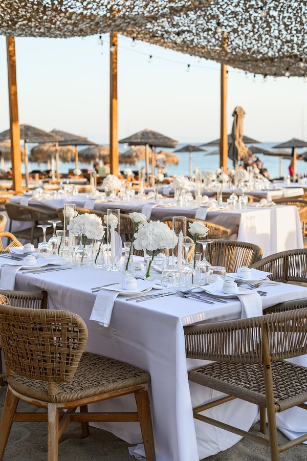 Dreamy Wedding Naxos Stunning All White Decoration
