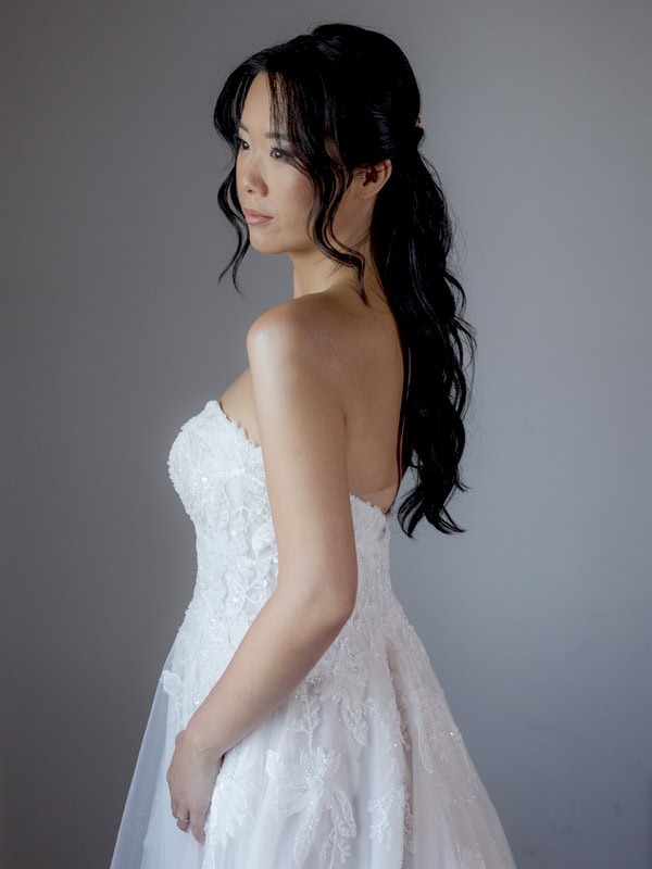 Fairytale Wedding White Roses Eucalyptus