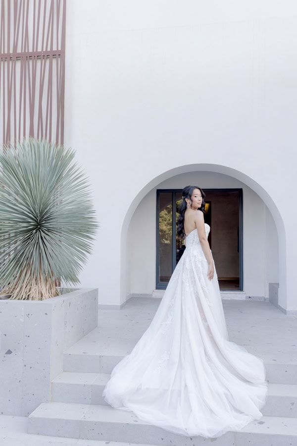Fairytale Wedding White Roses Eucalyptus