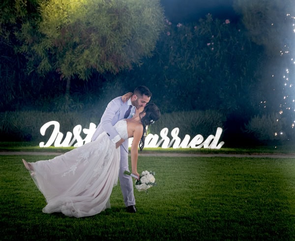 Fairytale Wedding White Roses Eucalyptus