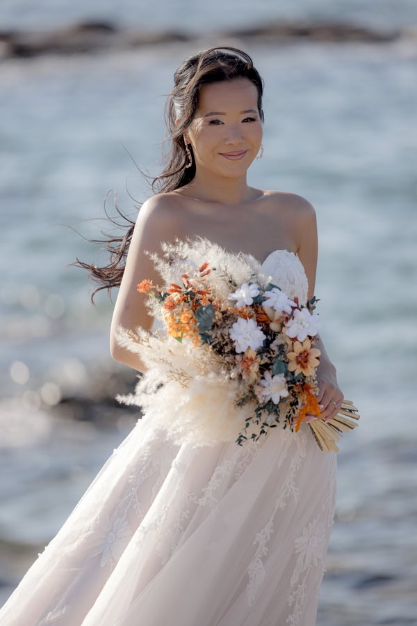 Fairytale Wedding White Roses Eucalyptus