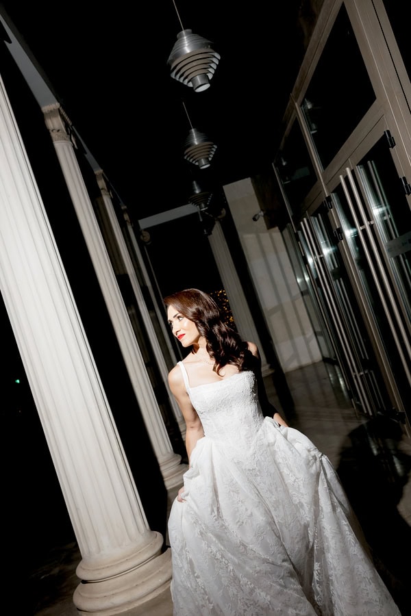 Old Money Hollywood Style Wedding Red Black