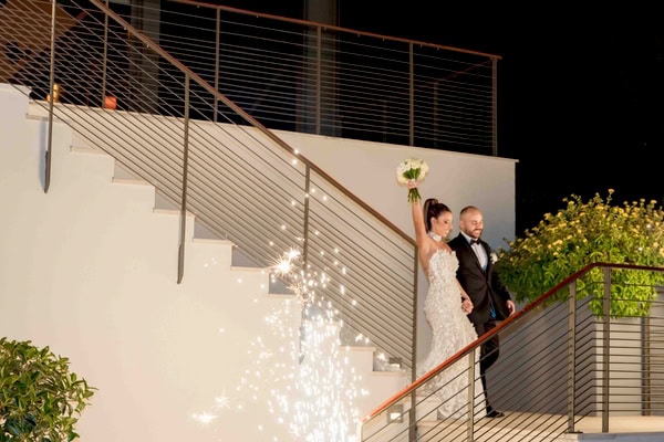 Romantic Autumn Wedding White Flowers Papagiannakos Winery