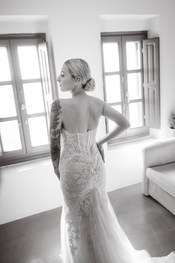 Romantic Destination Wedding Santorini Caldera