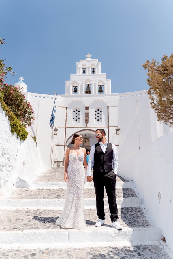Romantic Next Day Shoot In Santorini With Caldera View
