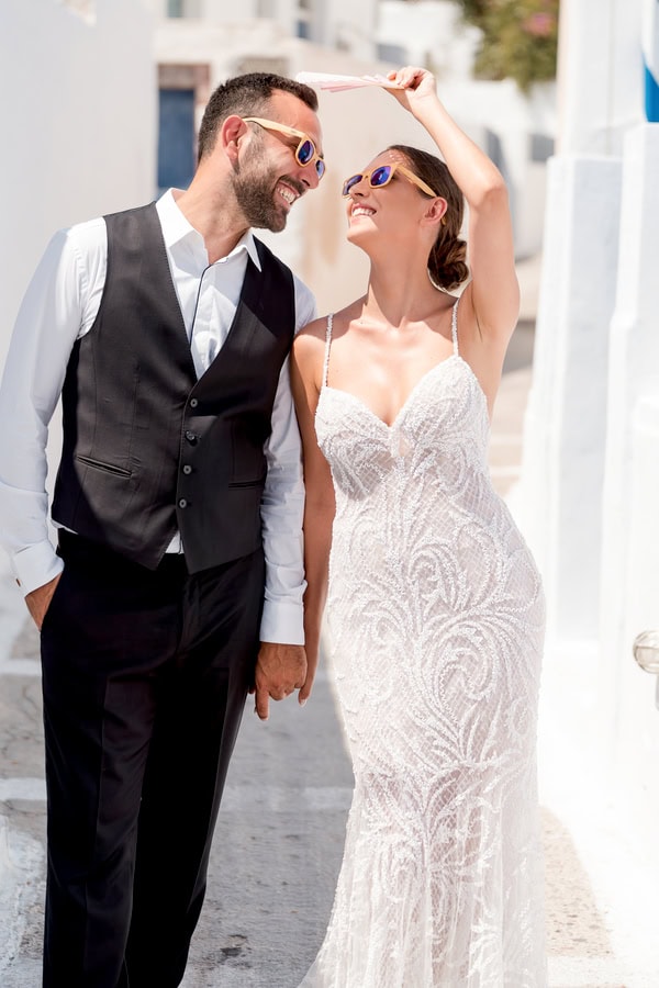 Romantic Next Day Shoot In Santorini With Caldera View