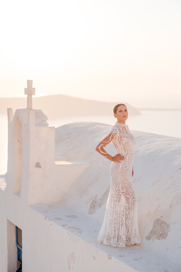 Romantic Next Day Shoot In Santorini With Caldera View