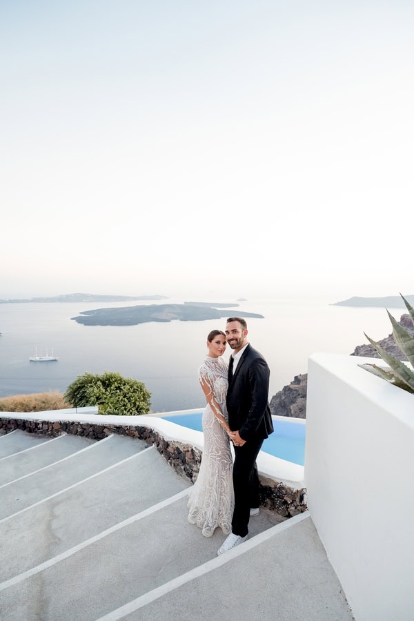 Romantic Next Day Shoot In Santorini With Caldera View