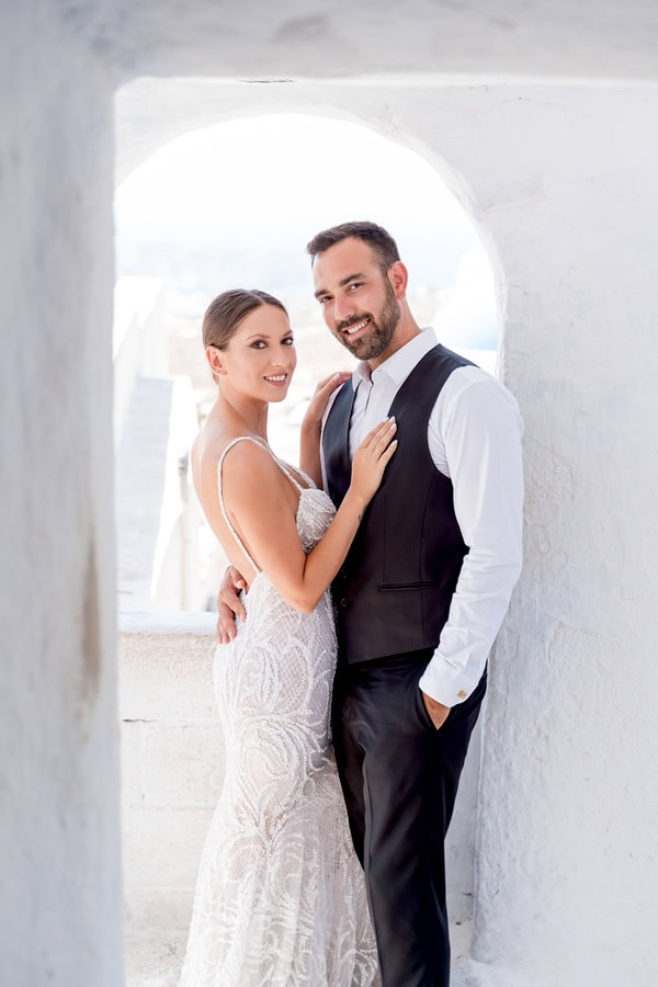 Romantic Next Day Shoot In Santorini With Caldera View