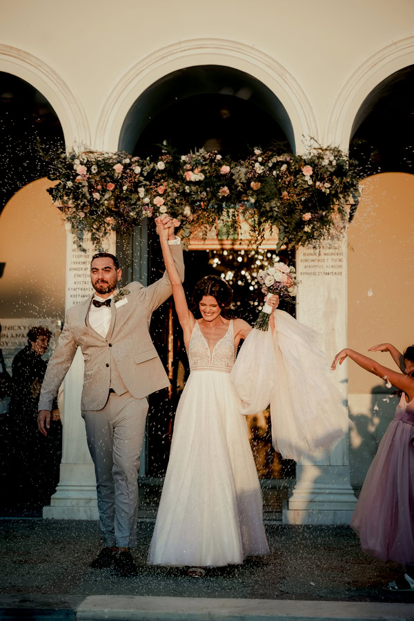 Romantic Wedding Evia Floral Decoration Emotional Moments