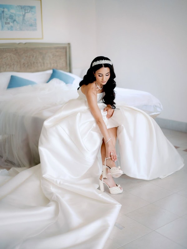 Spring Wedding White Flowers Seaside