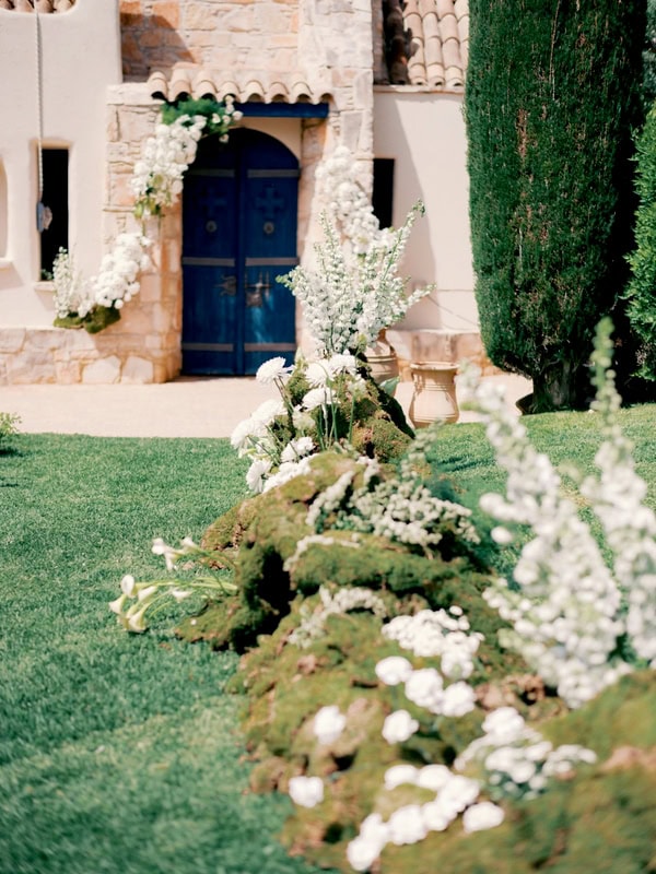 Spring Wedding White Flowers Seaside