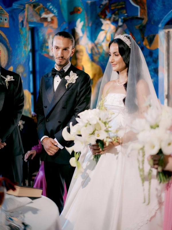 Spring Wedding White Flowers Seaside