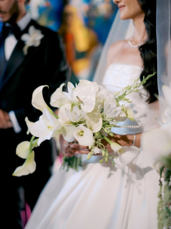 Spring Wedding White Flowers Seaside