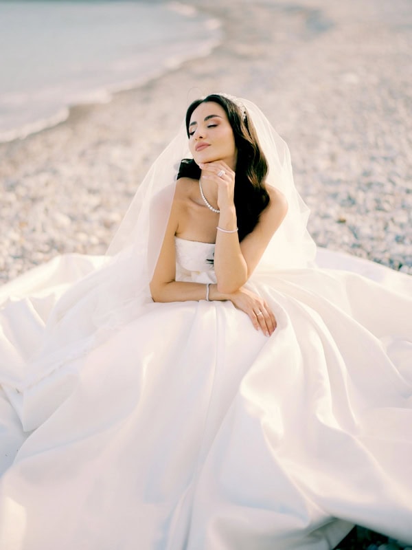 Spring Wedding White Flowers Seaside