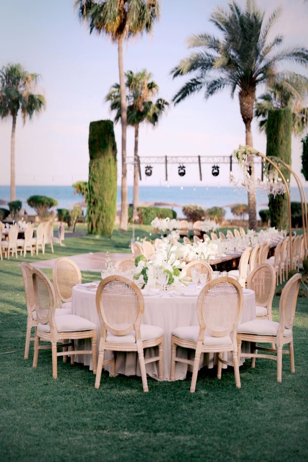 Spring Wedding White Flowers Seaside