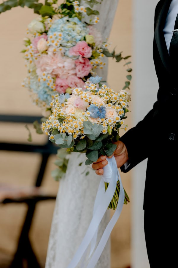Summer Wedding Baptism Pastel Flowers Sparta