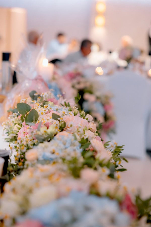 Summer Wedding Baptism Pastel Flowers Sparta