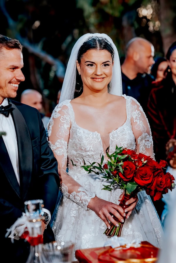 Wedding Red Roses Festive Chic Details