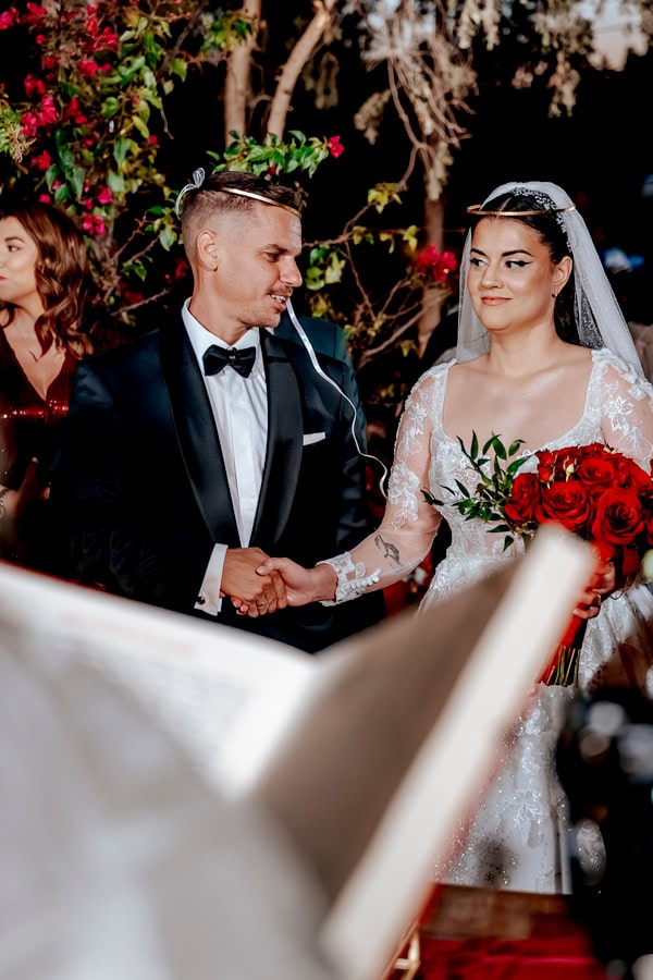 Wedding Red Roses Festive Chic Details