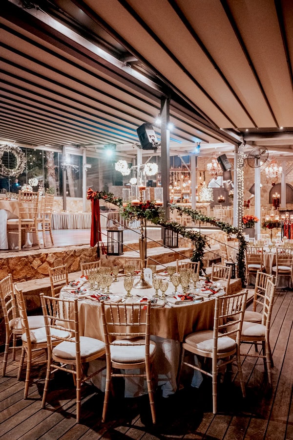 Wedding Red Roses Festive Chic Details