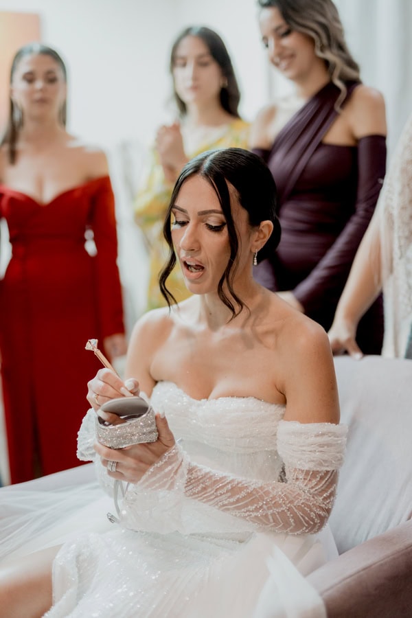 Autumn Wedding At Ostria Resort And Spa With White Floral Arrangements