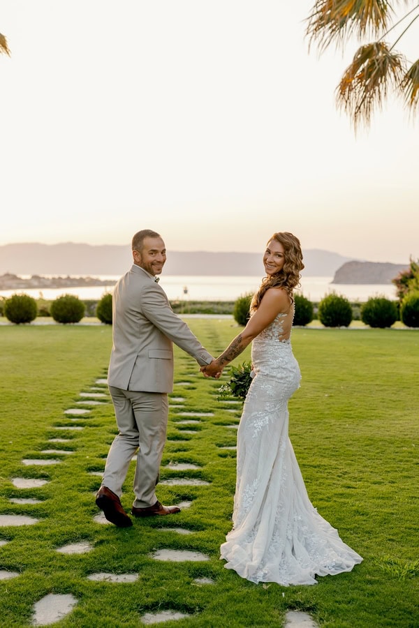 Destination Wedding In Chania Garden Style And Sea View