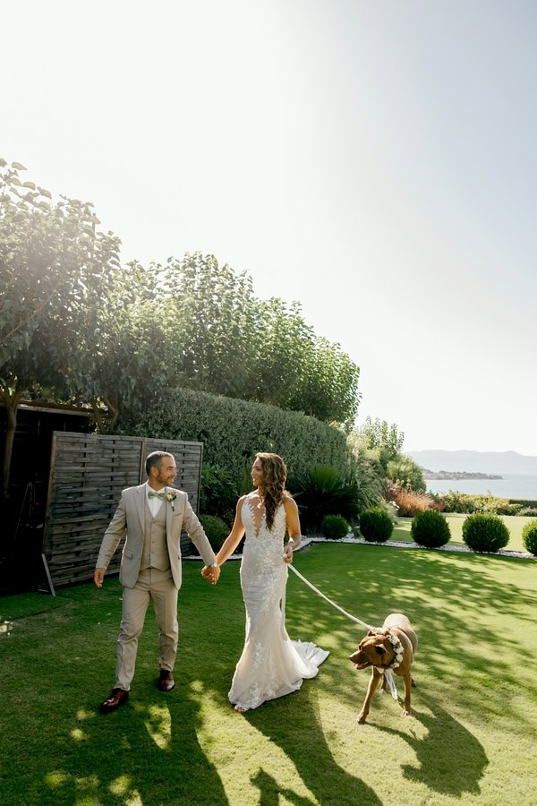 Destination Wedding In Chania Garden Style And Sea View