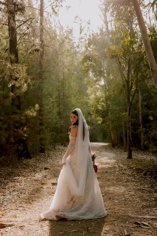 Dreamlike Autumn Wedding Red Roses