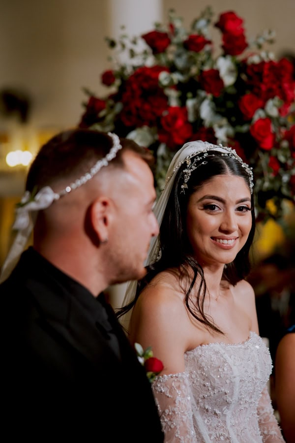 Dreamlike Autumn Wedding Red Roses
