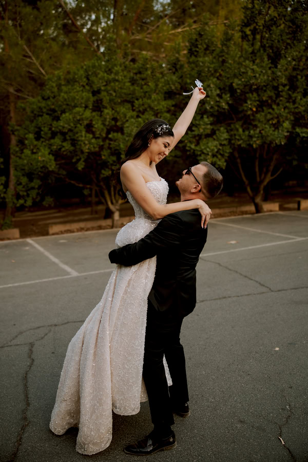 Dreamlike Autumn Wedding Red Roses