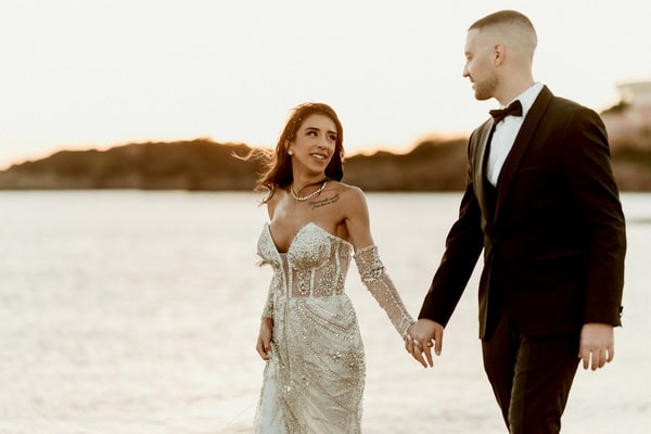 Fall Wedding White Florals Lovely Next Day Beach