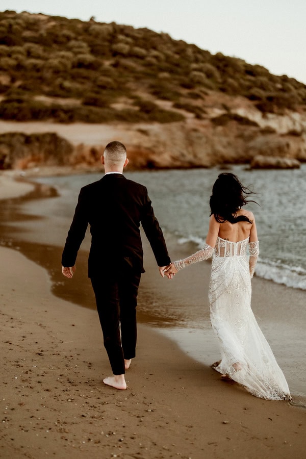 Fall Wedding White Florals Lovely Next Day Beach