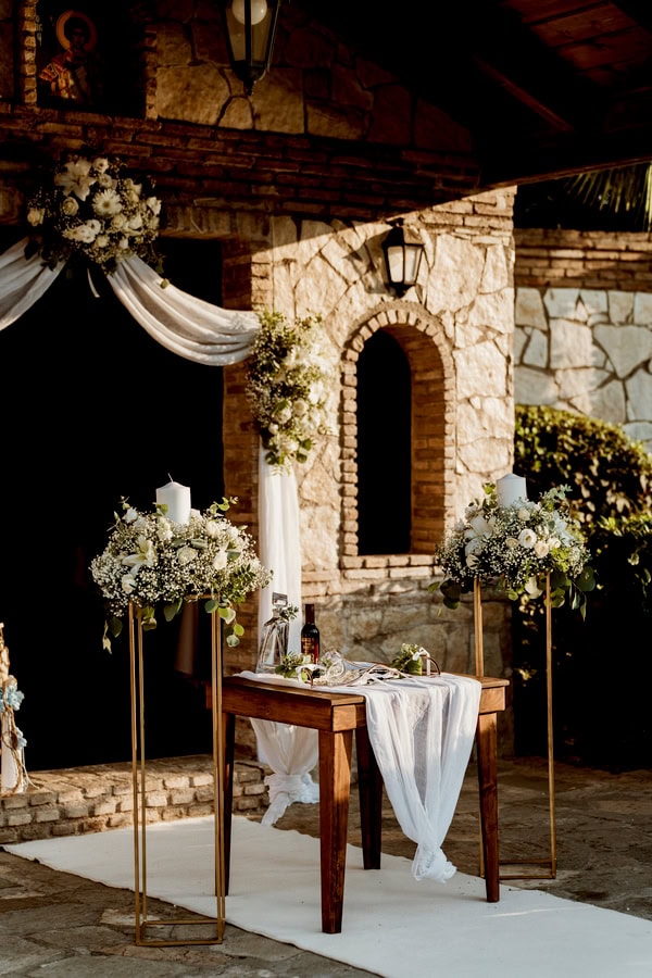 Fall Wedding White Florals Lovely Next Day Beach