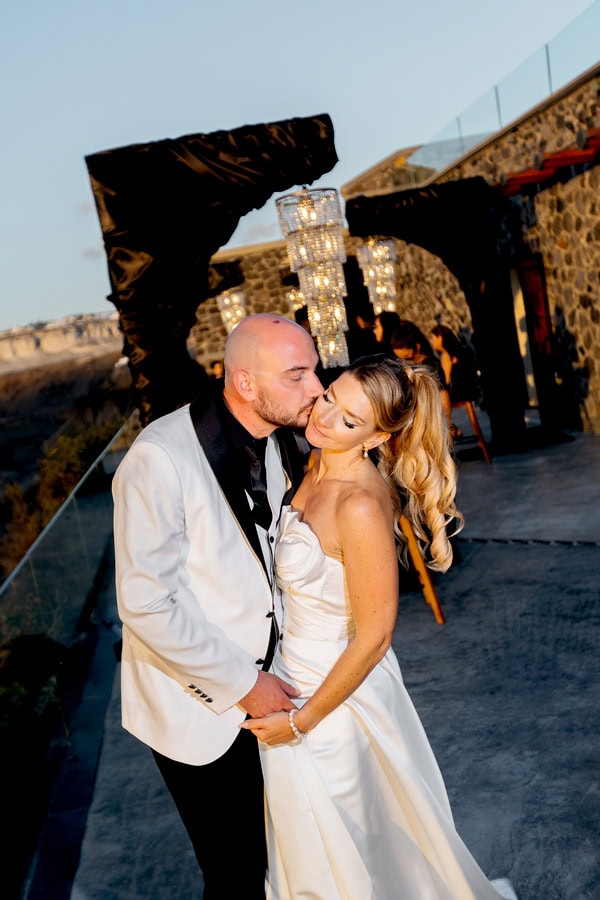 Modern Edgy Wedding Santorini