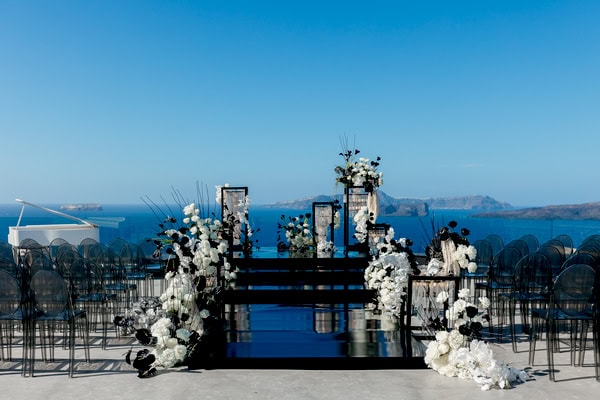 Modern Edgy Wedding Santorini