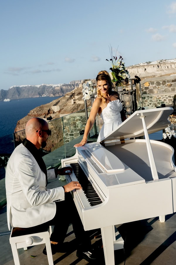Modern Edgy Wedding Santorini