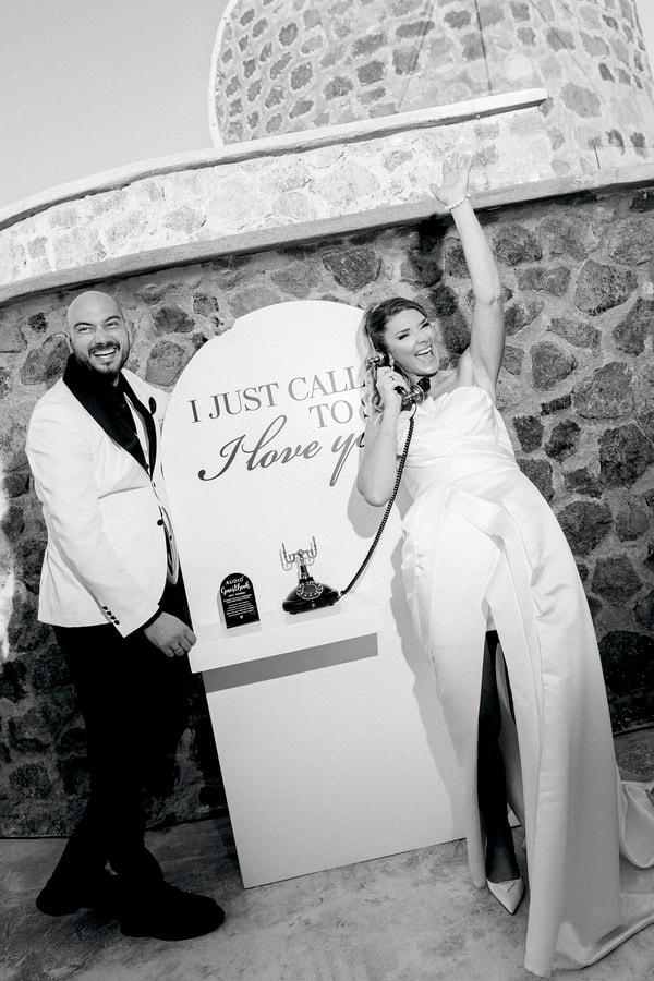Modern Edgy Wedding Santorini