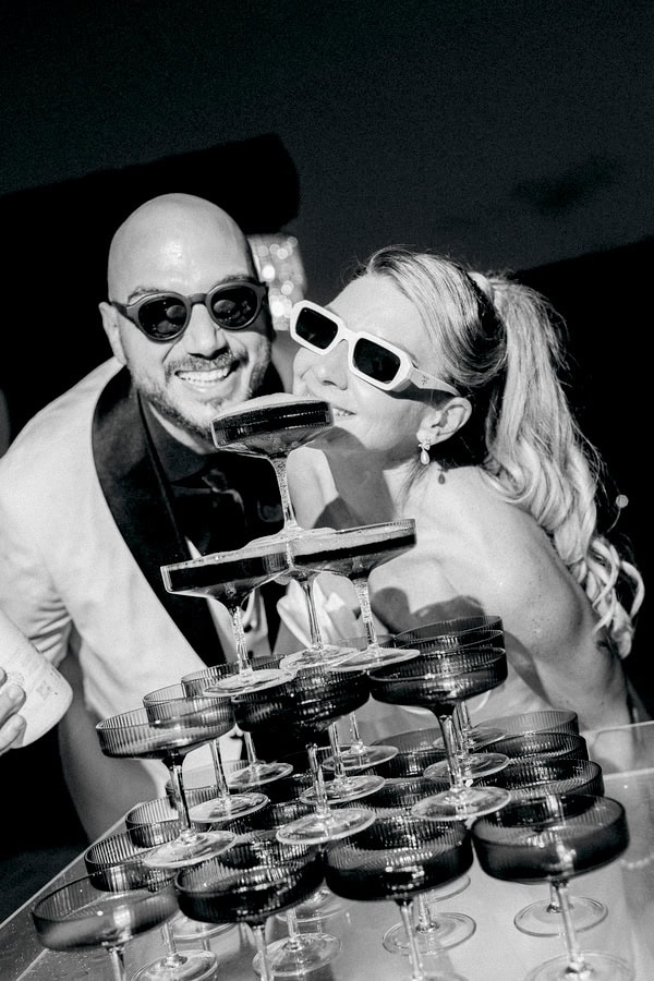Modern Edgy Wedding Santorini