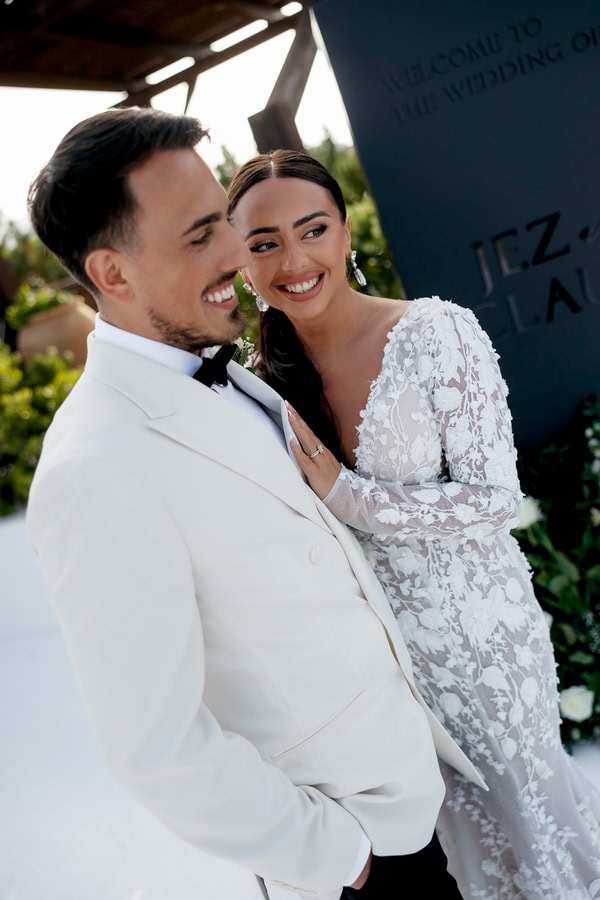 Modern Luxe Wedding In Crete With Black And Gold Details