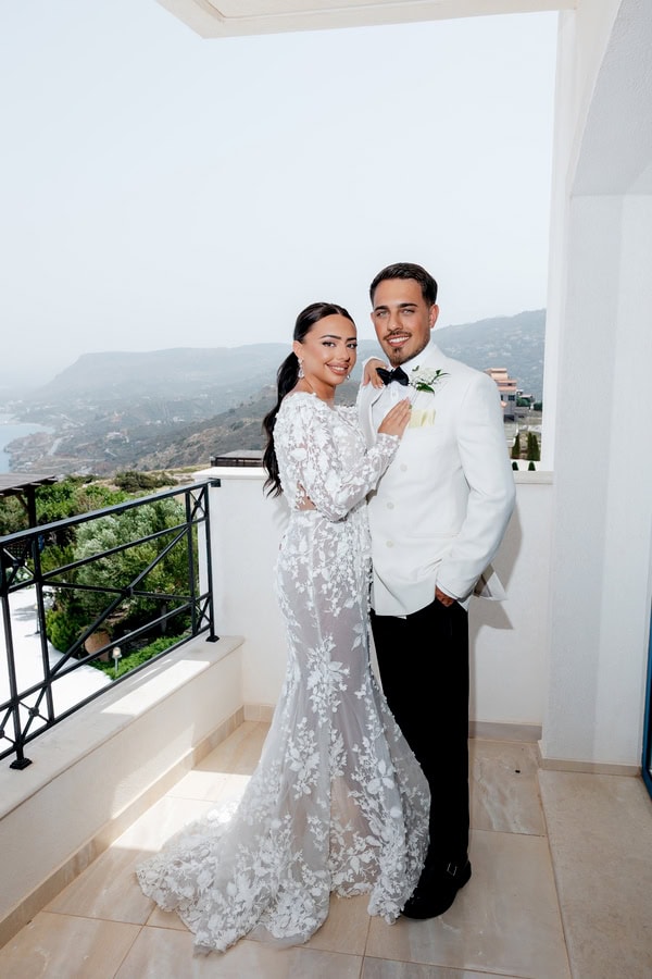 Modern Luxe Wedding In Crete With Black And Gold Details