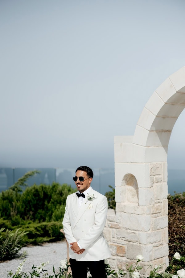 Modern Luxe Wedding In Crete With Black And Gold Details