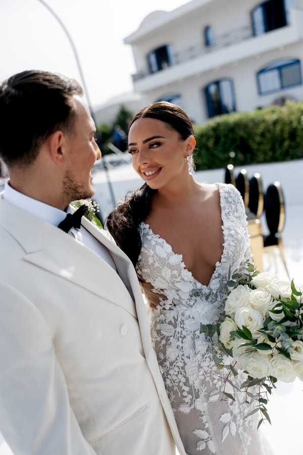 Modern Luxe Wedding In Crete With Black And Gold Details