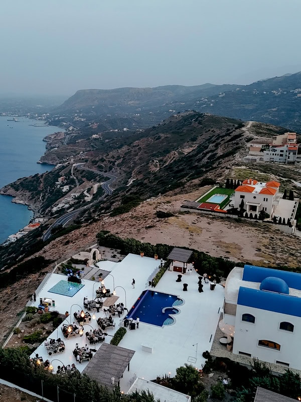 Modern Luxe Wedding In Crete With Black And Gold Details