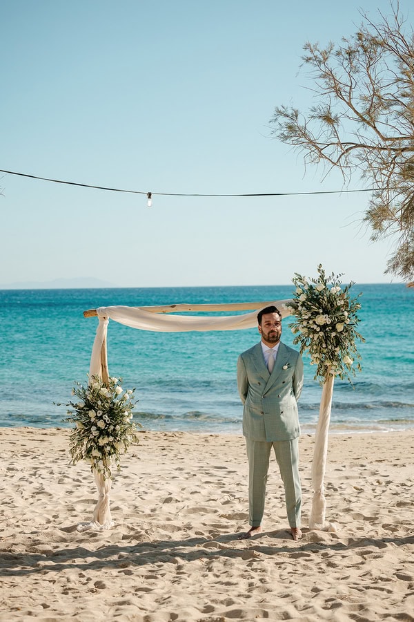 Romantic Beach Wedding Naxos Sunset