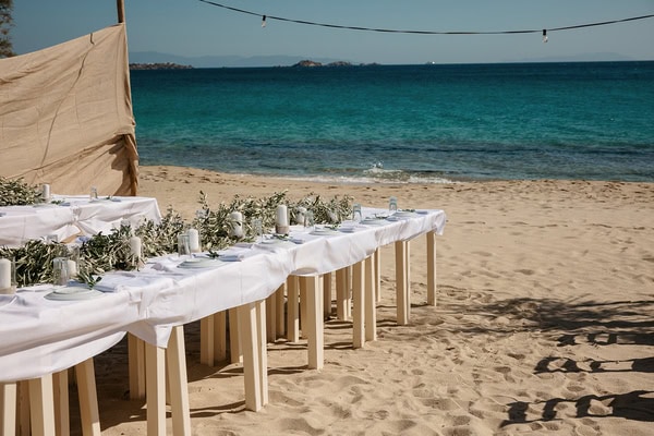 Romantic Beach Wedding Naxos Sunset