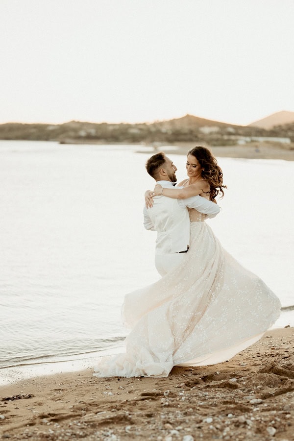 Romantic Summer Wedding At Argithea Estate With White Blooms